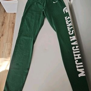 Nike Green Michigan State Leggings